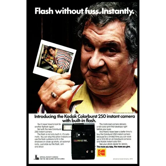 Film Camera Kodak Colorburst 250 Kodak Art 979 Kodak Colorburst 25
